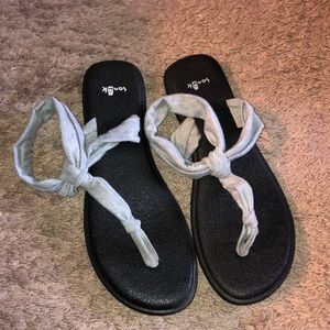 Sanuk sandals. Slightly worn